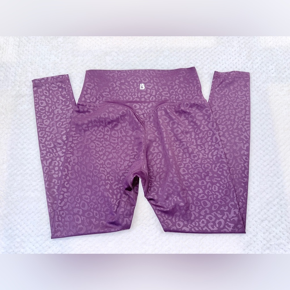 BuffBunny Plum Leopard High-Waist Leggings